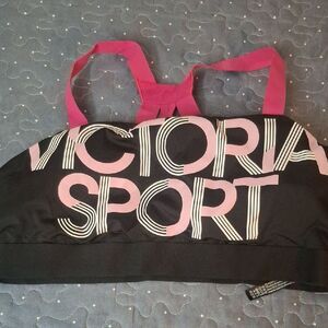Victoria Sport Black and Pink Sports Bra size XL